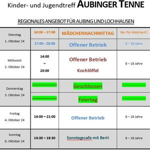 News #171 - Wochenprogramm 1.10. - 6.10. (KW 40) - Image