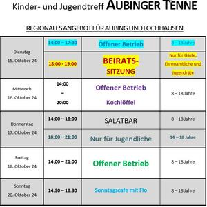 News #172 - Wochenprogramm 15.10. - 20.10. (KW 42) - Image