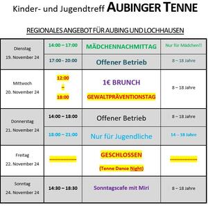 News #176 - Wochenprogramm 19.11. - 24.11. (KW 47) - Image